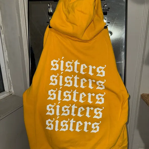 Sisters Yellow Hoodie Size XL - Image 4