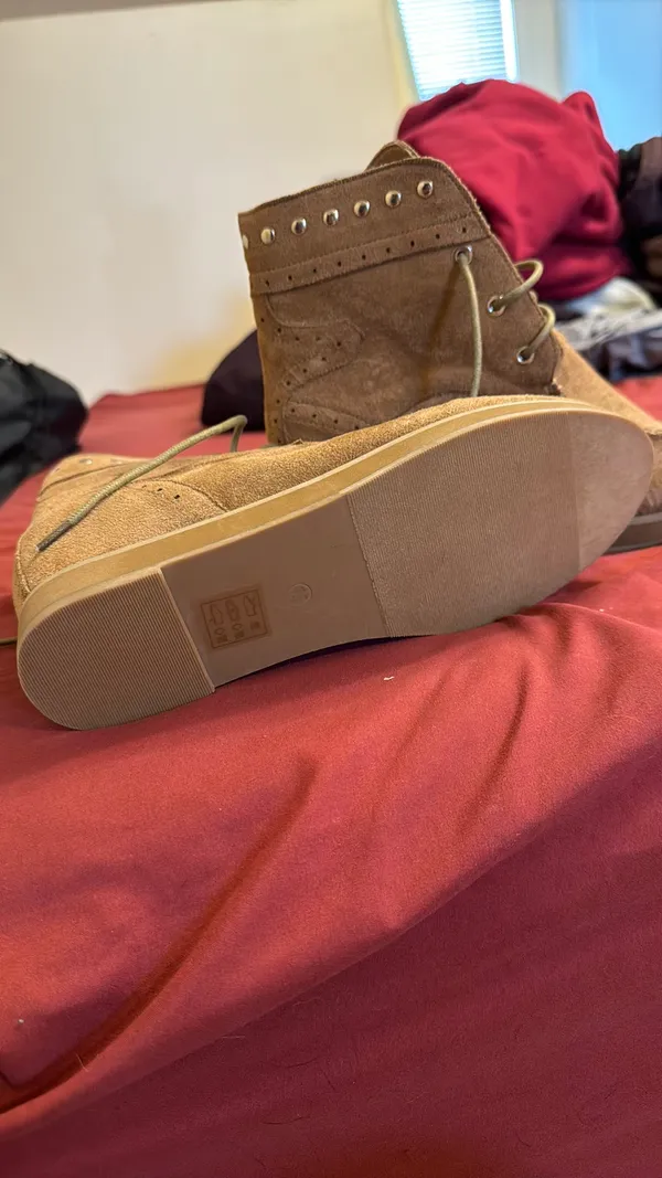 Let's See Style Suede Moccasin Wedge Booties - Image 2