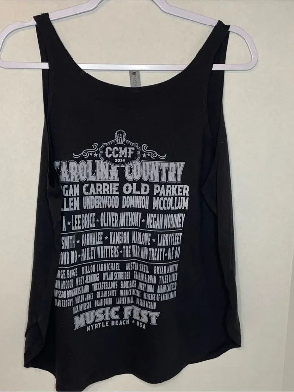 CCMF Myrtle Beach SC Tank Top Womens XXL 2024 Carrie Underwood Morgan Wallen - Image 3