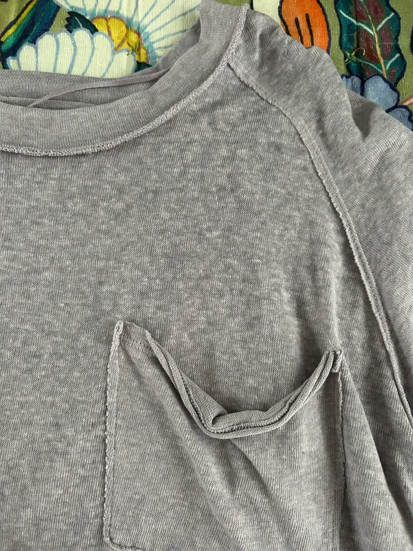 Free People Oversized Heathered Tee - Image 3