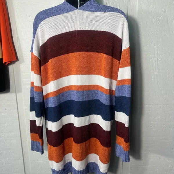 Ecowish Women’s Multicolored Cardigan Sweater Size XL EUC - Image 6