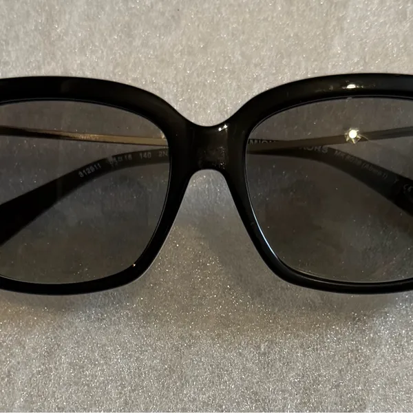 Michael Kors ABELA MK 6038 Black Square Sunglasses with Dark Lenses - Image 8
