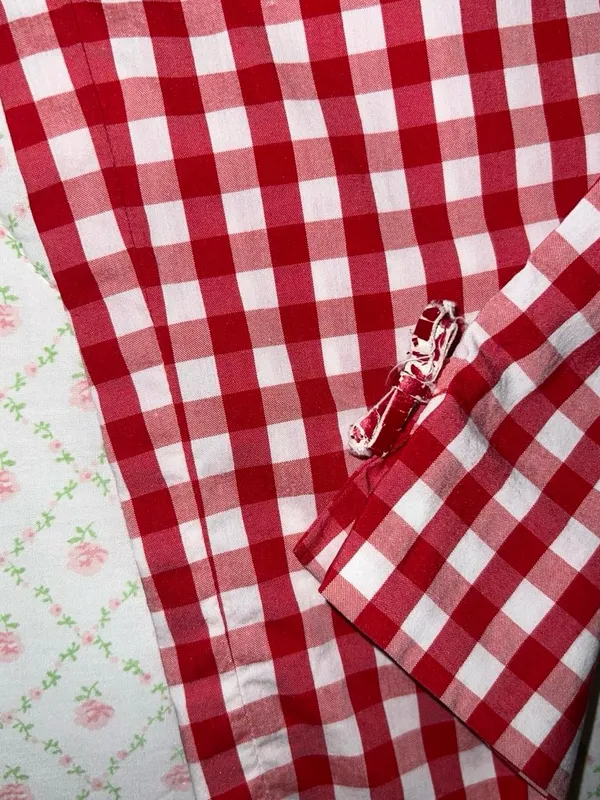 Cambio red & white gingham pants. Size 10 - Image 5