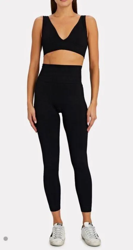 WeWoreWhat Black Knit V-Neck Bralette - Image 2