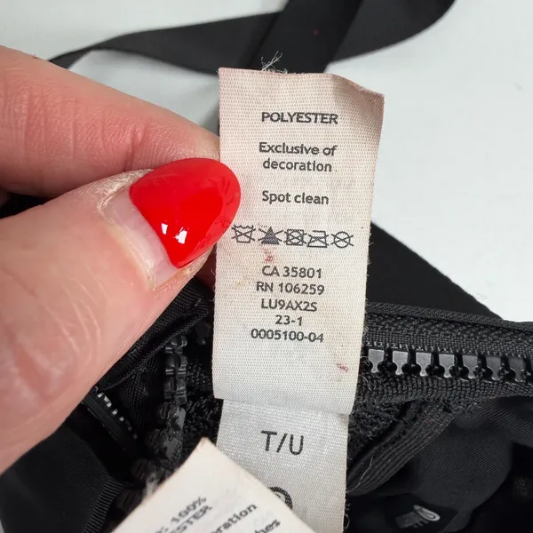 Lululemon Athletica Everywhere Belt Bag 1L Logo Print Black Bum Fanny Pack Sling - Image 10