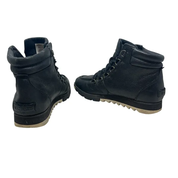 Sorel Harlow Lace‎ Waterproof Leather Boots Black Women's 6.5 NL3399 - Image 9