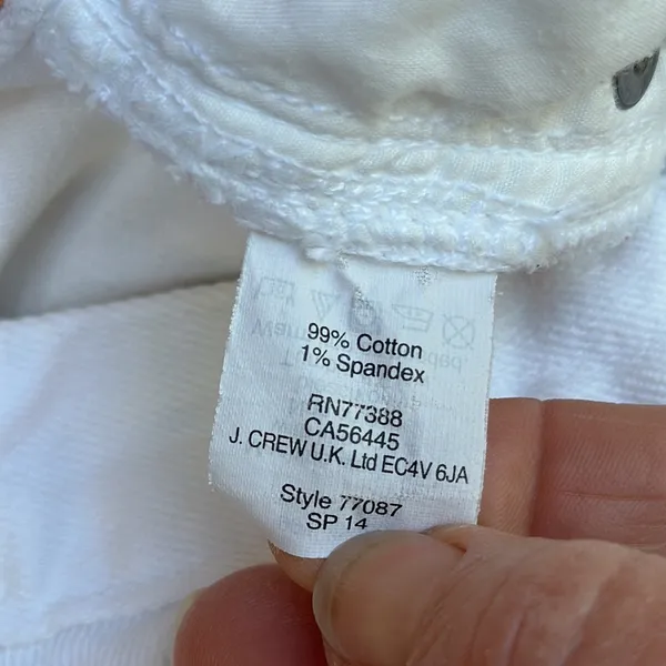 J Crew White Ankle Jeans - Image 9