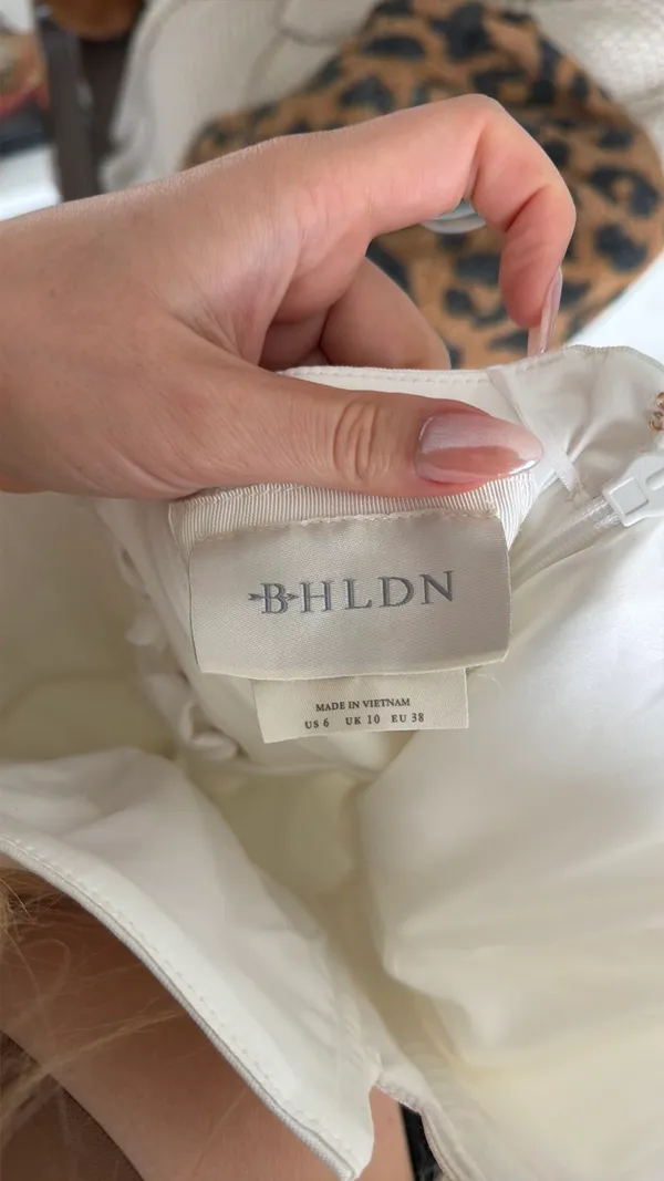 Anthropologie bridal mini dress - Image 2