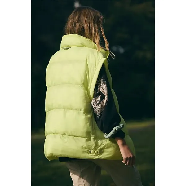 FREE PEOPLE In A Bubble Puffer Vest in Sour Citrus Size Small - Image 12