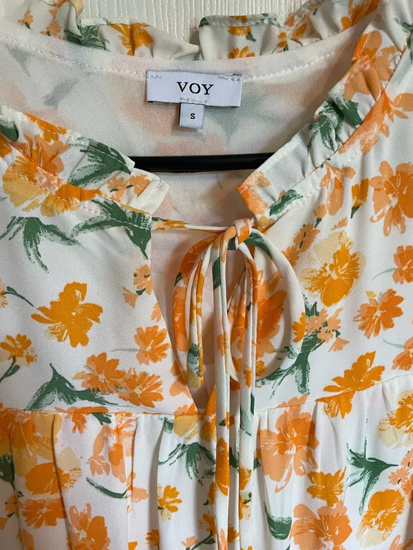 Orange Floral Dress - Image 2