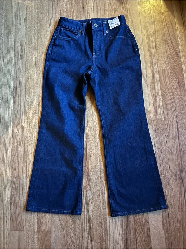 Women’s J.Crew Curvy Cropped Kick Out High Rise Semi-Stretch Jeans size 25 - Image 2
