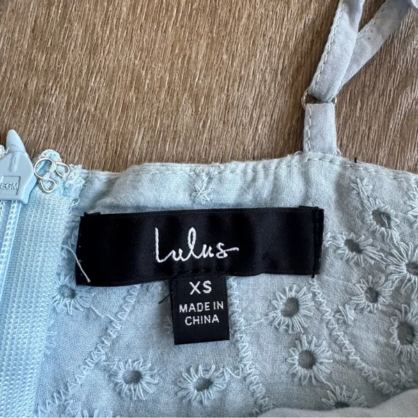 Lulus Light Blue Eyelet Lace Dress - Image 5