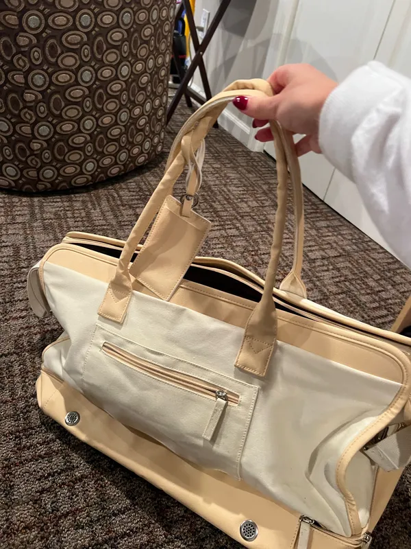 Amazon Cream and tan Sony carry-on bag #travel - Image 5