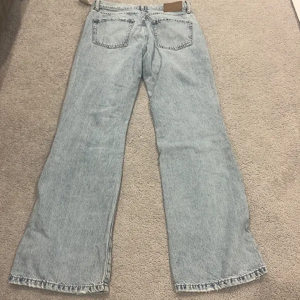 aeropostale light wash boyfriend flare jeans size 0R - Image 2
