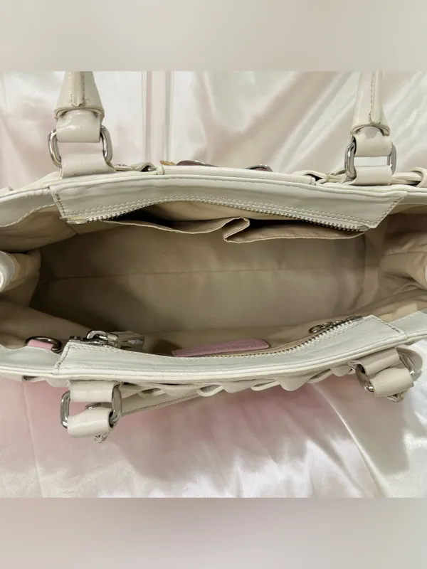 Vintage Coach Y2K Hamptons Carryall Satchel Bag Pink Leather Coquette F13084 - Image 7