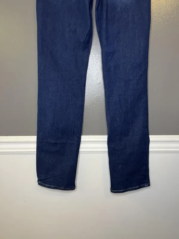 Express 90s Slim Super High Rise Jeans Womens M Dark Wash Ultra Stretch Denim - Image 6
