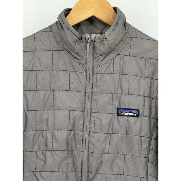 Patagonia Nano Puff Jacket Women Small Gray Quilted Primaloft Insulated Full Zip - Image 2