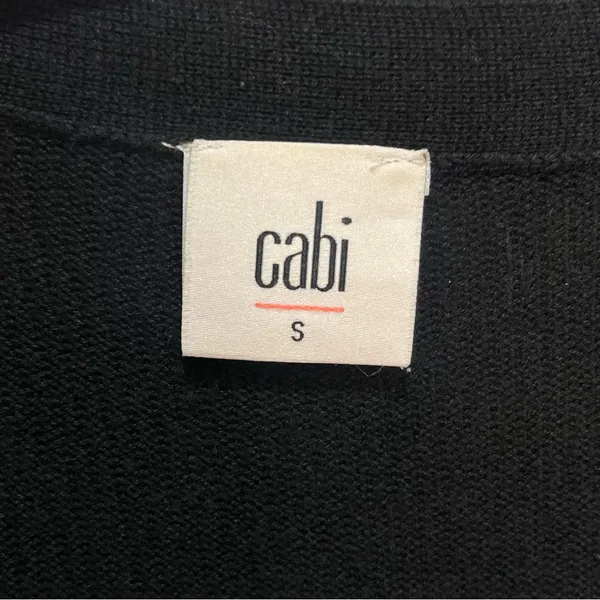 Imperfect‎ CAbi cardigan small black neutral cotton blend snap buttons pockets - Image 12