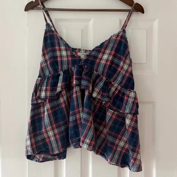 One Teaspoon Multicolor Plaid Top Size‎ Medium EUC - Image 3