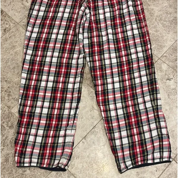 Victoria’s Secret Women's Plaid Pajama PJ Pants Medium Red Black - Image 10