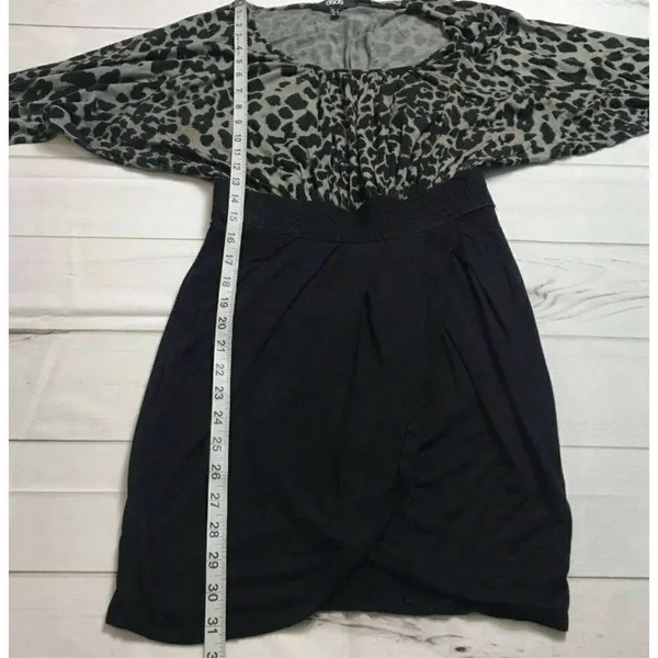 Asos Animal Print Long Sleeve Dress Size 4 - Image 8
