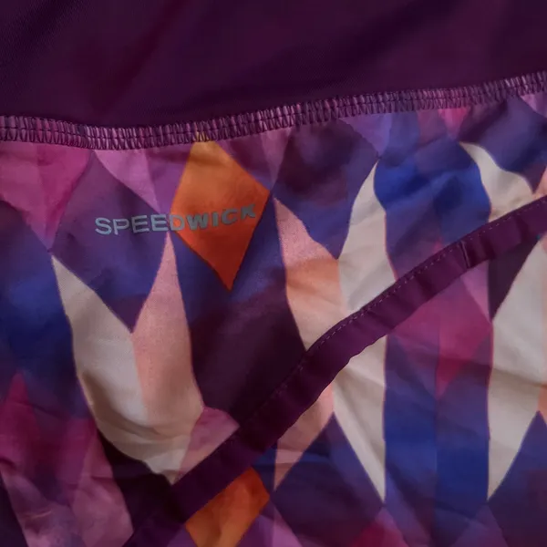 Reebok Pink/Purple Printed Running Shorts, L - Image 8
