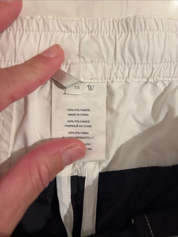 J.Crew White Swim/Active Shorts with Black Stripe - Image 4
