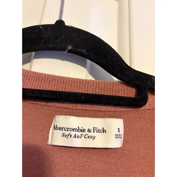 Abercrombie Fitch Soft AF Cozy Crewneck Pullover Sweatshirt Rose Mauve Size S‎ - Image 5