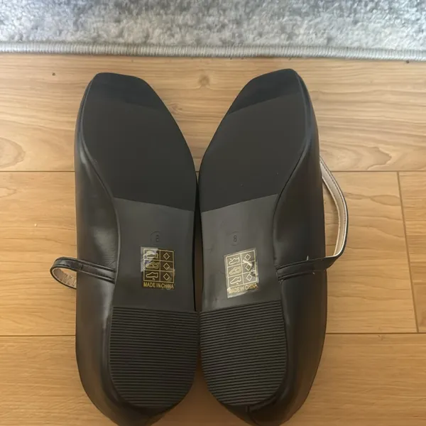 musshoe black square ballet flat Size 8 - Image 6