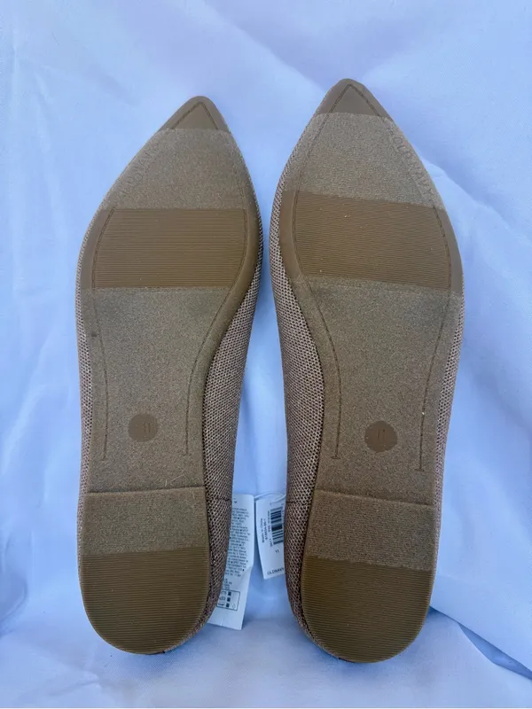 Old Navy Soft Knit Pointed Toe Ballet Flats in Cocoa Fawn Size 11 - Image 8