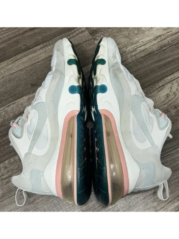 Nike Air Max 270 React Shoes Womens 9.5 American Modern White Pink AT6174-100 - Image 7