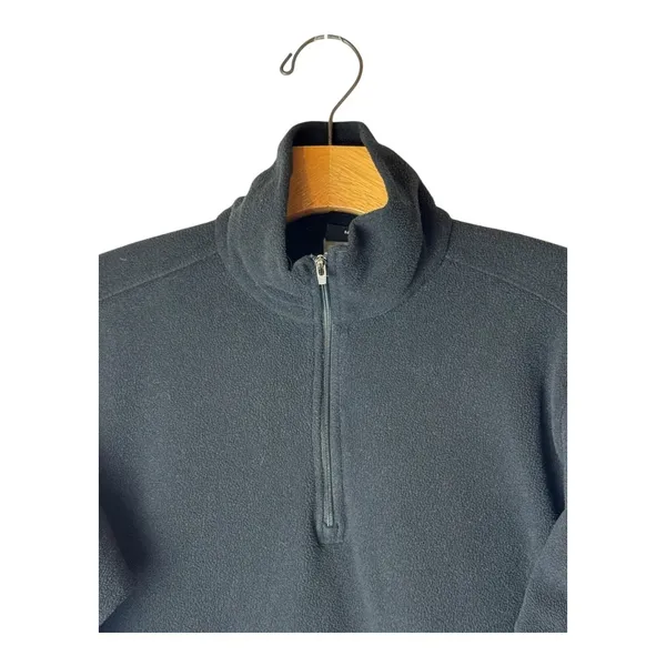 Patagonia Sweatshirt Women‎ Medium Black Quarter Zip Fleece Pullover Gorpcore - Image 3