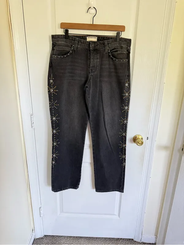 Free People Cooper Studded Boyfriend Jeans - Image 3