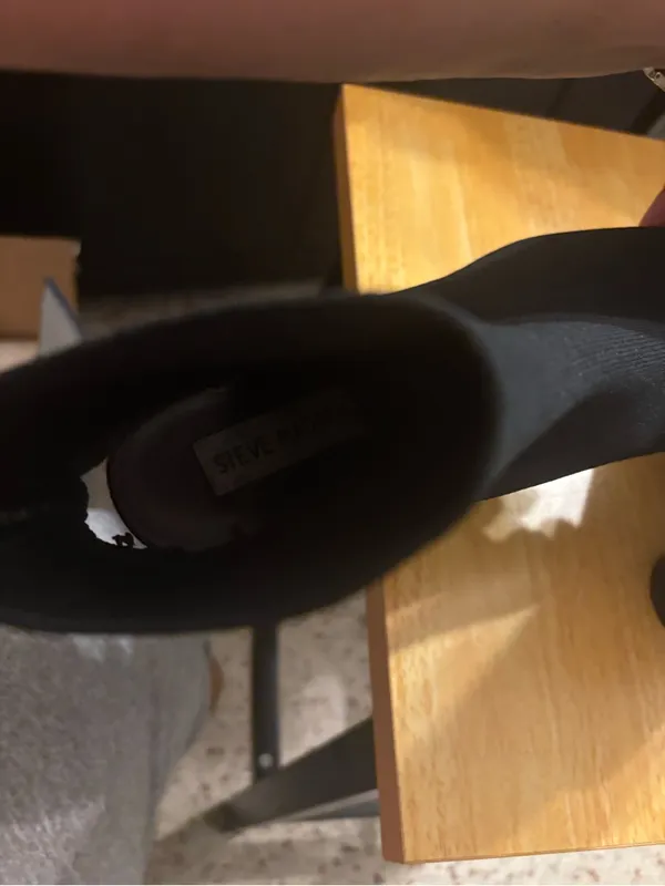 Steve Madden black open-toe stretchy sock booties 9.5 - Image 3