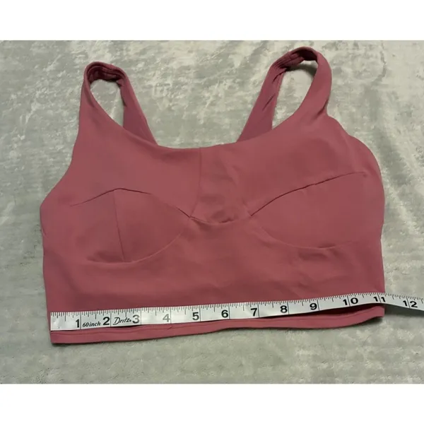 Lululemon Nulu Front-Darting Yoga Bra B/C Cup Pink Blossom Sz 6 - Image 3