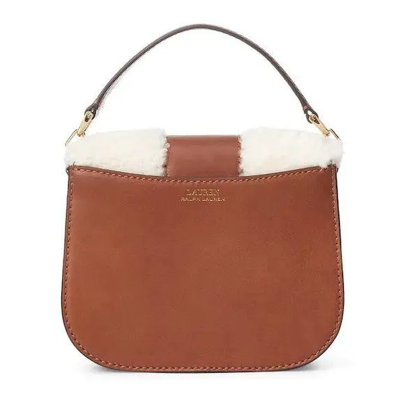 Ralph Lauren Shearling Small Addie Crossbody Handbag - Image 4