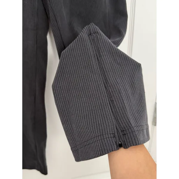 Lululemon Ribbed Softstreme Zip-Leg High-Rise Cropped Pants 25" Black Women’s 10 - Image 5