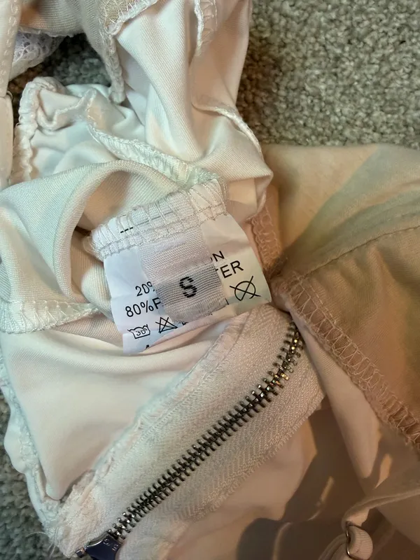 White Lace Zip Up V Neck Tank Top - Image 4