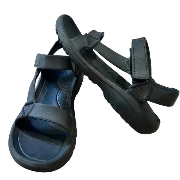 Teva Hurricane Drift Sandals Black Unisex‎ Size 11W/9M Outdoor Casual - Image 4