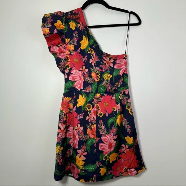 Finders Keepers Revolve Coco Cabana One Shoulder Mini Dress Size 6 NEW - Image 3