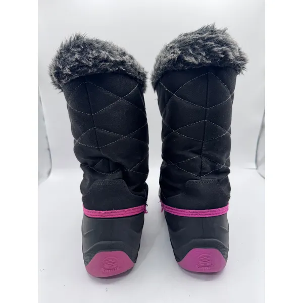 Kamik 6 Black Pink Snow Boots Women\'s Faux Fur Trim Winter Waterproof‎ - Image 6