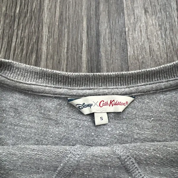 Cath Kidston X Disney 101 Dalmatians Crewneck Jumper Sweatshirt Gray Size Small - Image 2