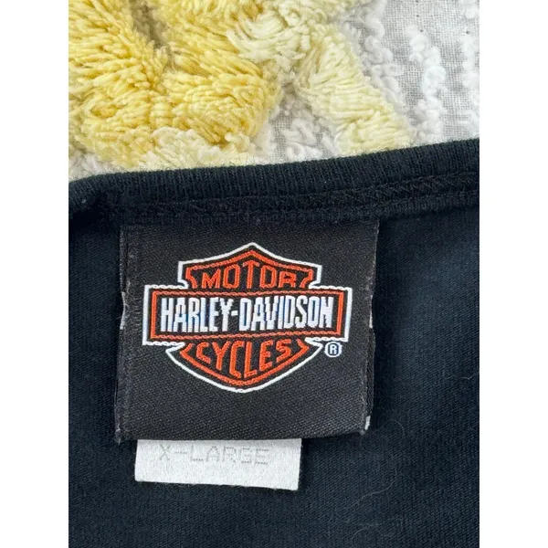 Harley‎ Davidson Motorcycles Black Long Sleeve Graphic Tee Shirt X-Large - Image 7