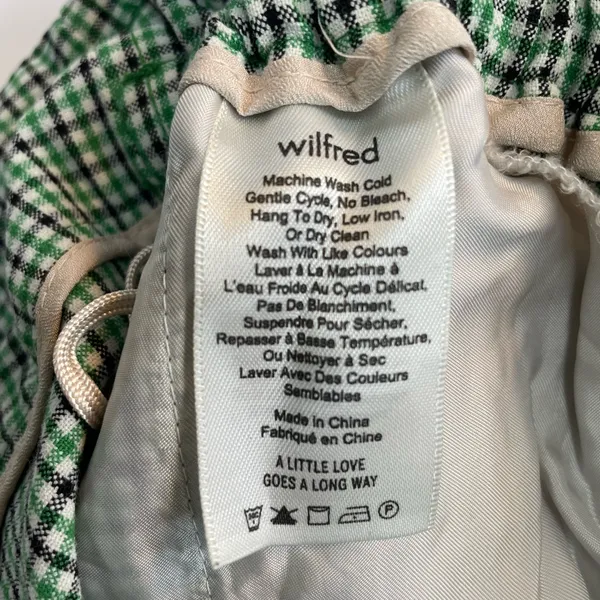 WILFRED Aritzia Gelas High Rise Paperbag Waist Gingham Paid Picnic Shorts Size 4 - Image 13