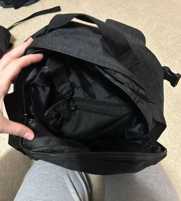 Supreme Black  Backpack - Image 3