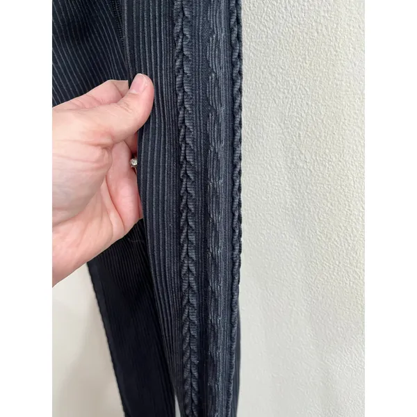 Offline by Aerie Big Chill Seamless Cable‎ Knit Ribbed LeggingTrue Black Sz XS - Image 7