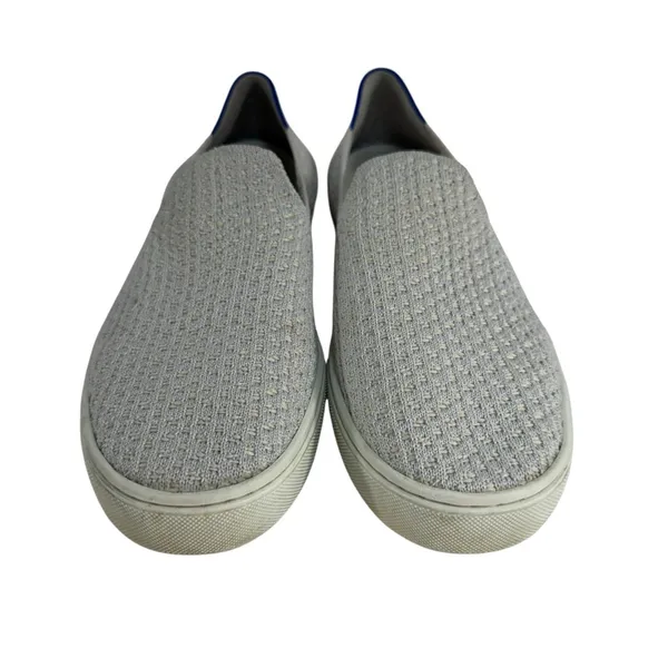 Rothy's Size 9 The Original Slip‎ On Sneaker Diamond Twill Women's Gray Shoes - Image 2