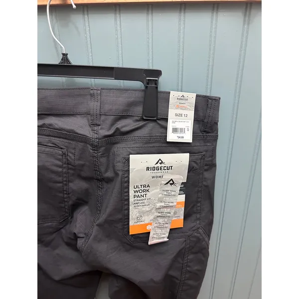 Ridgecut Toughwear Women 12 Ultra Work Pant Cordura Ripstop Straight Gray NEW - Image 2