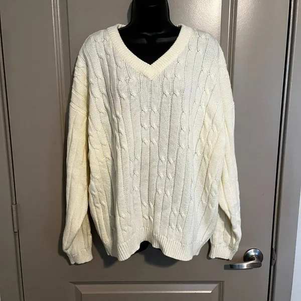 American Weekend Woman's Cream White‎ Sweater - Image 7