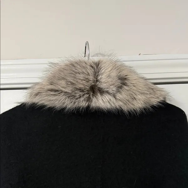 Lauren Ralph Lauren Removable Faux-Fur Collar Poncho - Image 7